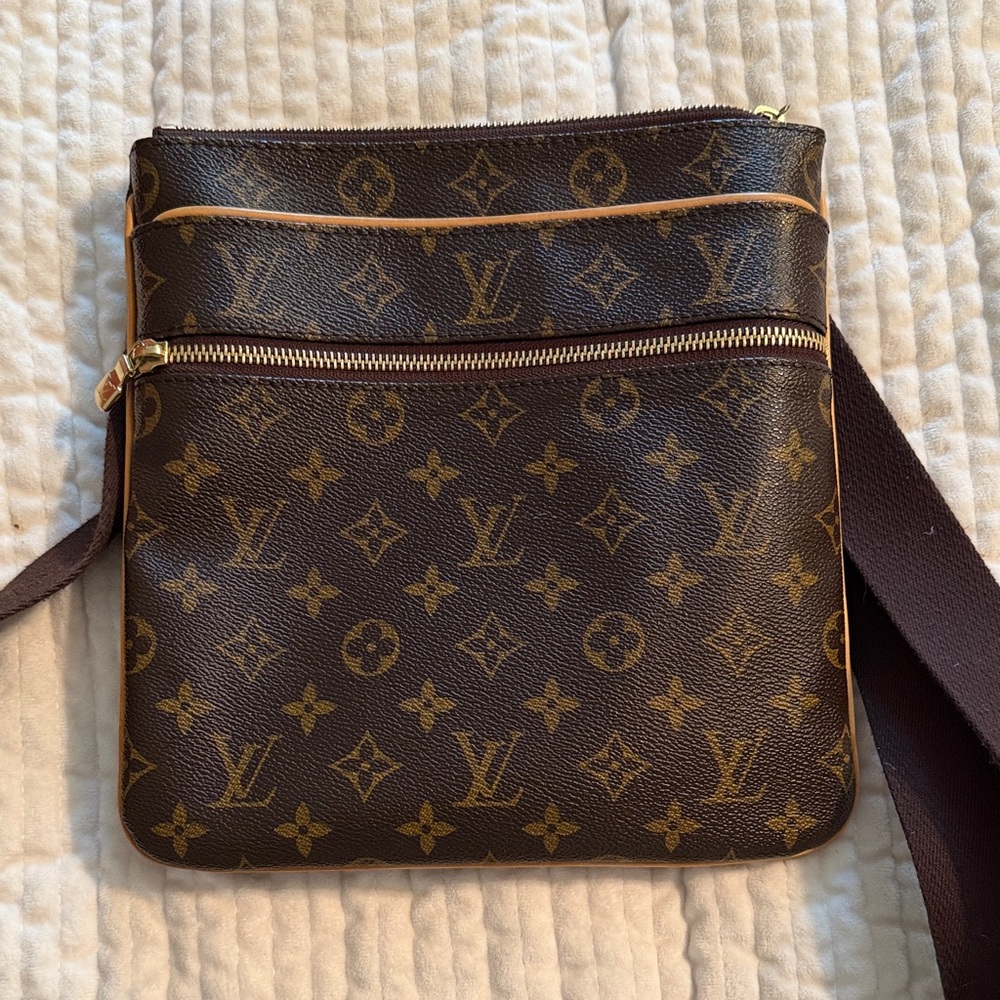 Louis Vuitton Dark Brown Monogram Messenger Bag